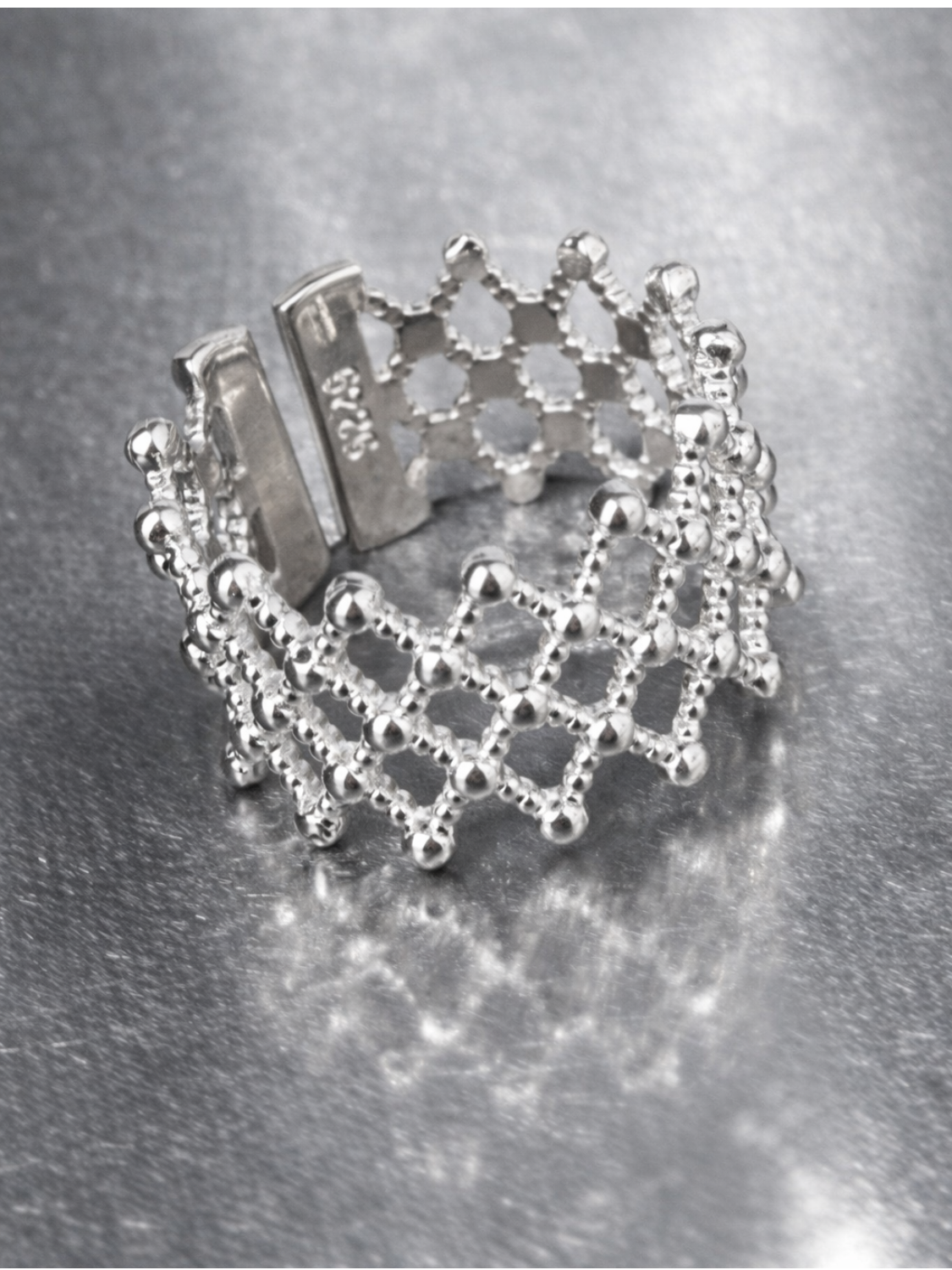Grid Crown Ring