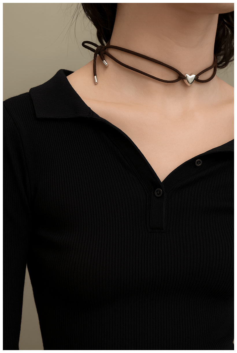 Heartline Bolo Necklace