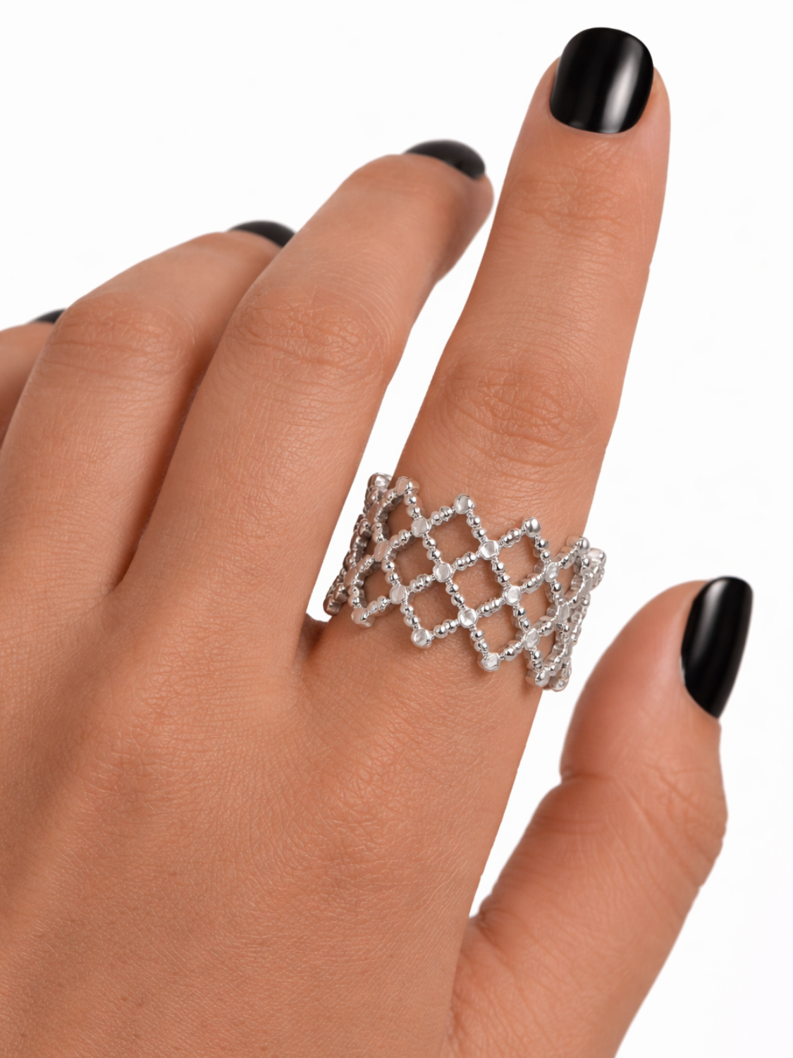 Grid Crown Ring